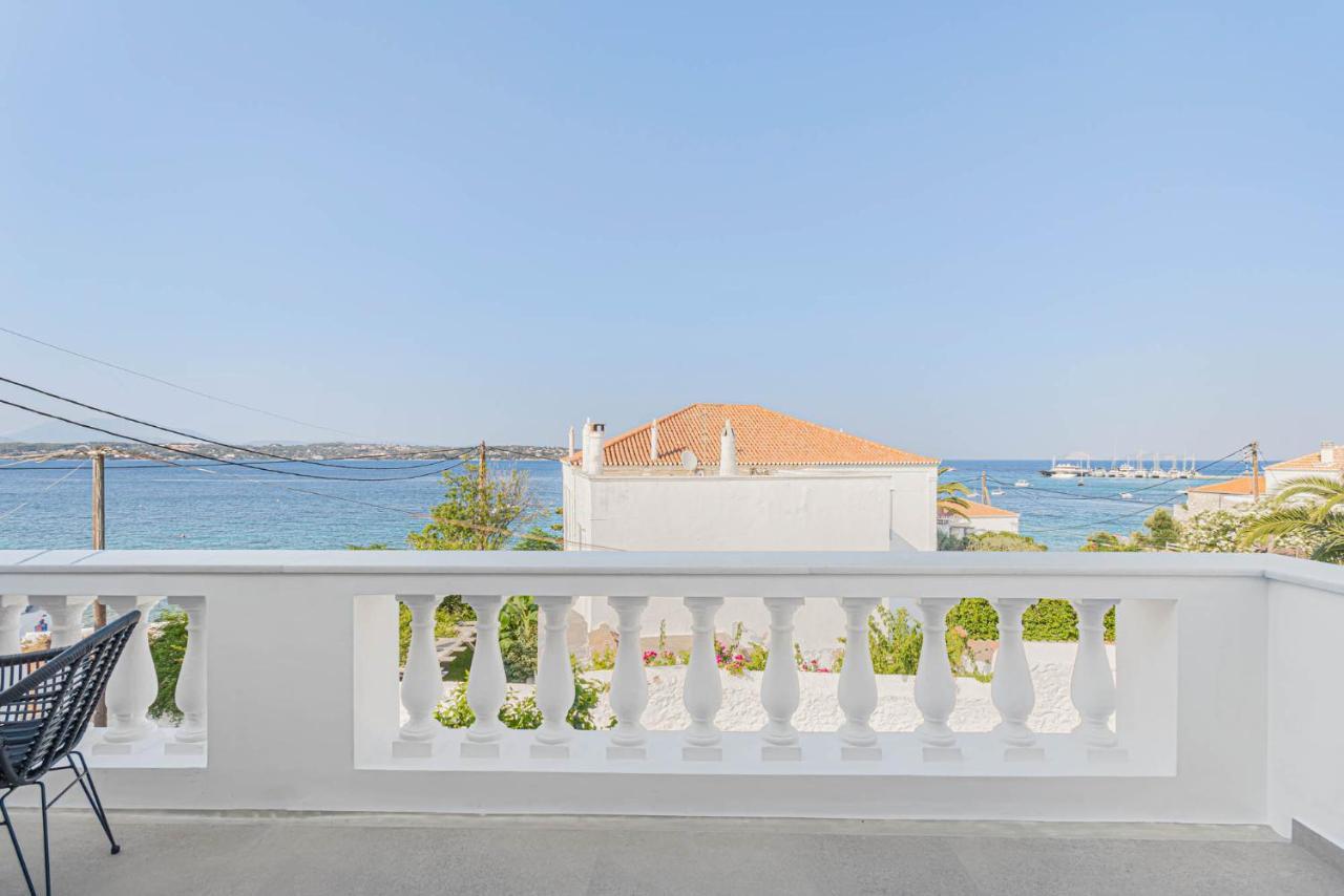 Pearl House - Luxurious New Beach Villa In Spetses Stunning View Ligoneri Екстер'єр фото