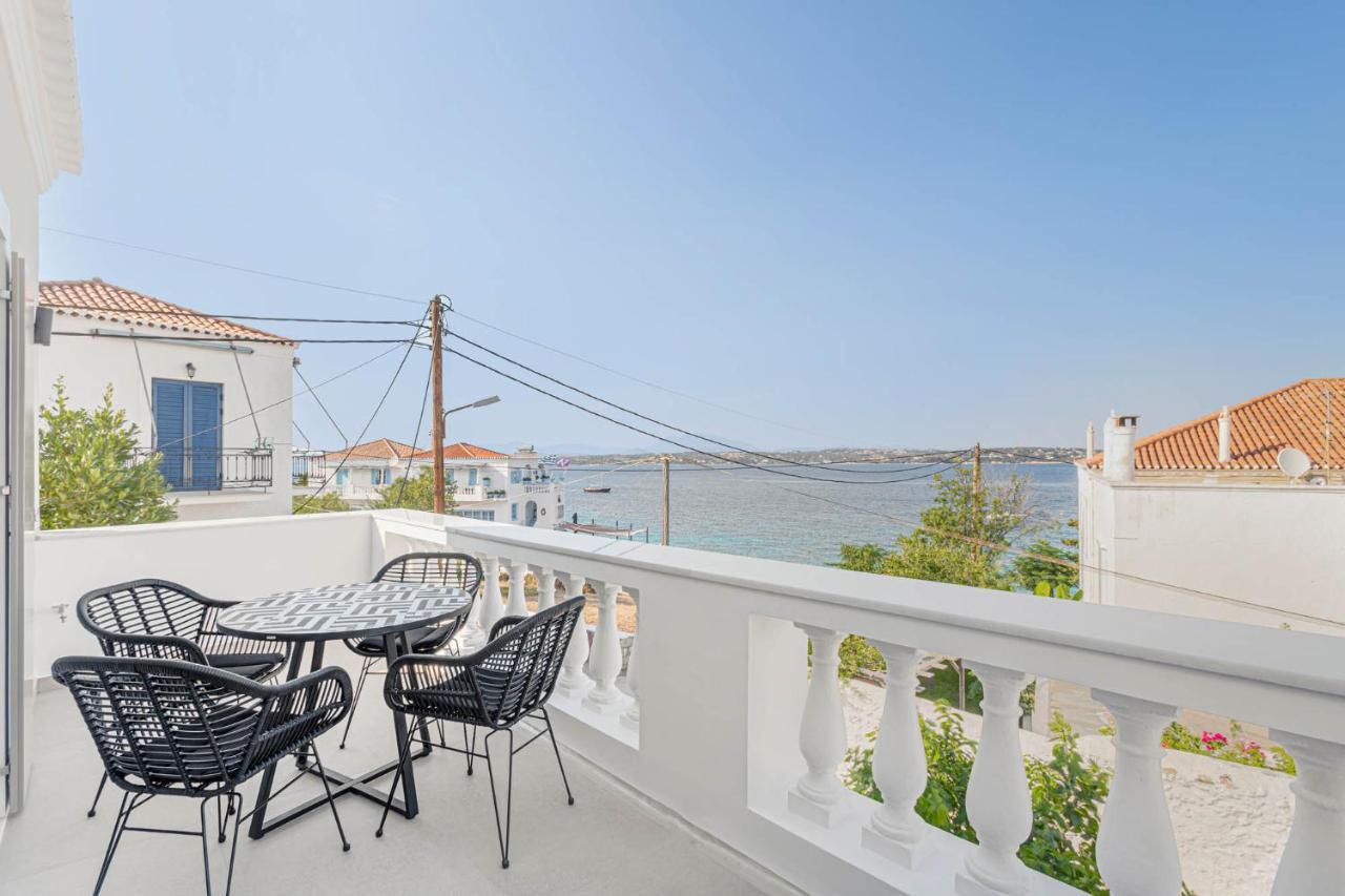 Pearl House - Luxurious New Beach Villa In Spetses Stunning View Ligoneri Екстер'єр фото